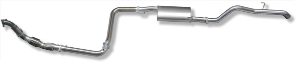 Set-D40-2 exhaust system